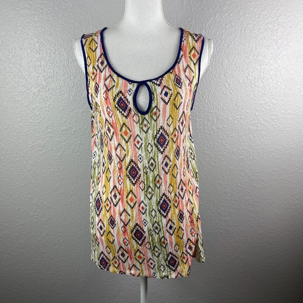 Bobeau multi color sleeveless  tank top Large‎